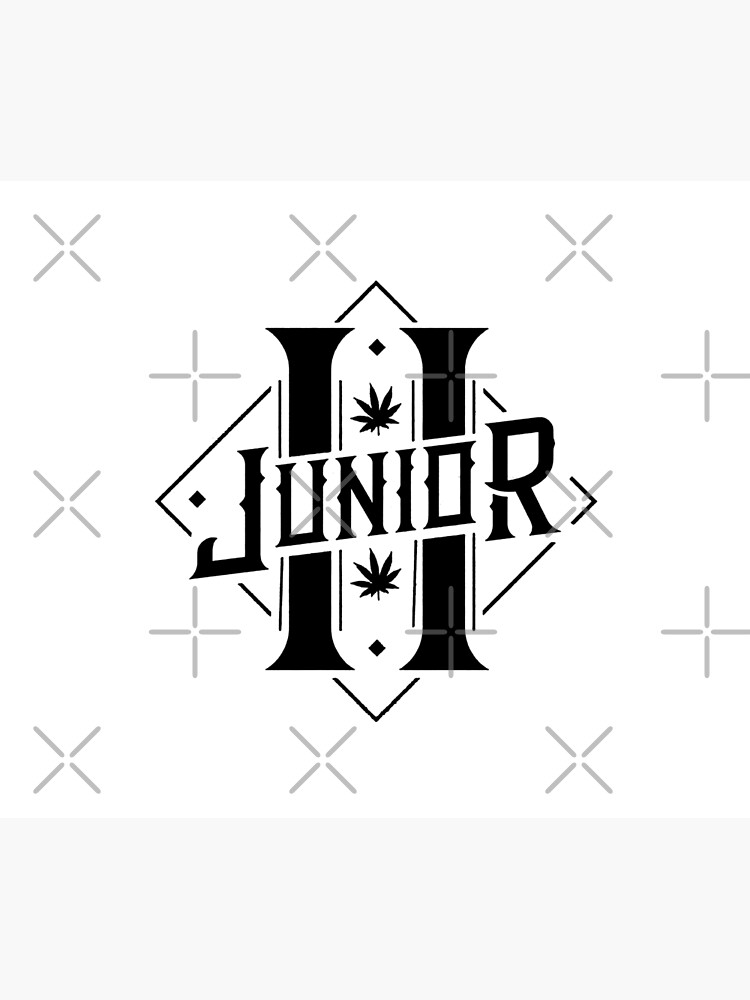 Junior H Mexican Singer Black Version Tapestry - Image 2