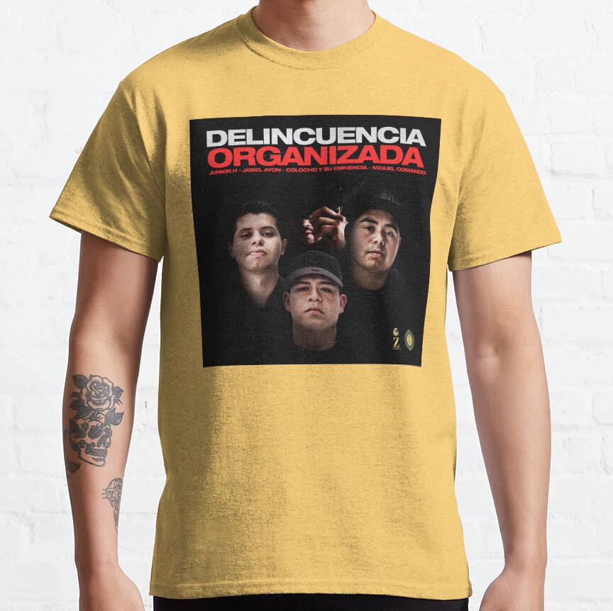 Junior H Delincuencia Organizada Album T-Shirt - Image 2