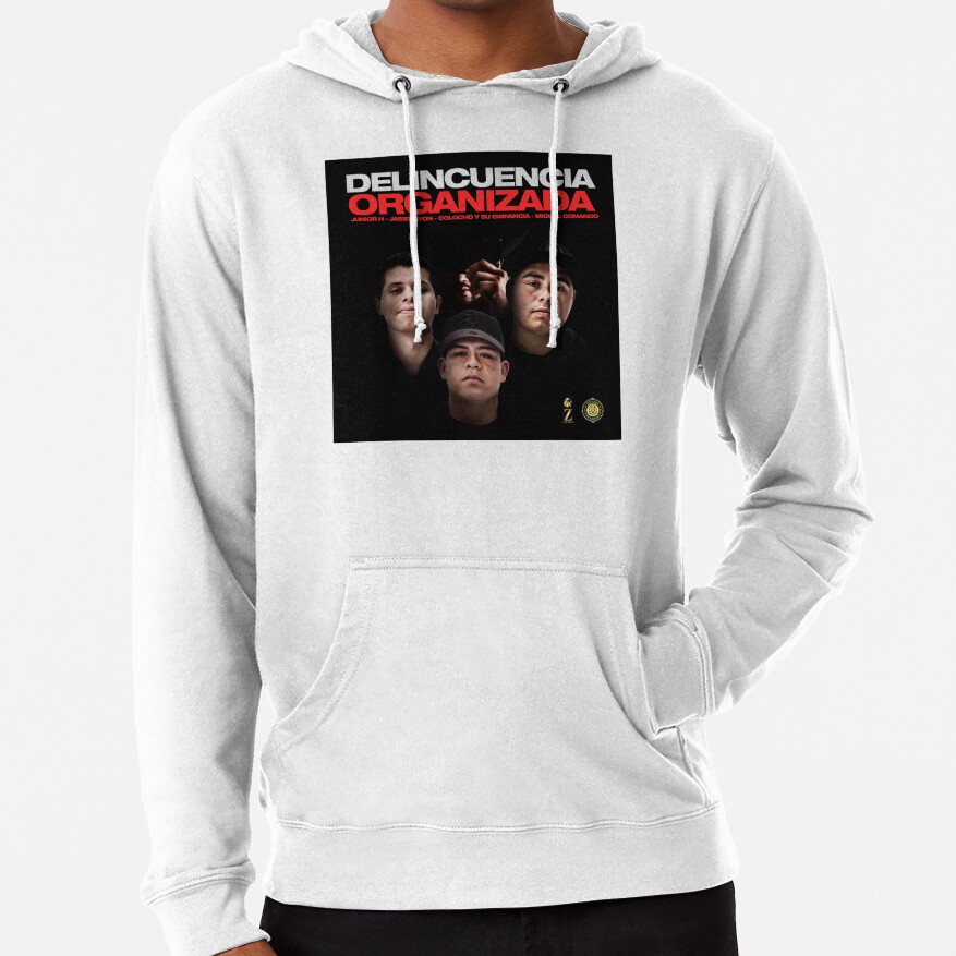 Junior H Delincuencia Organizada Album Hoodie - Image 2