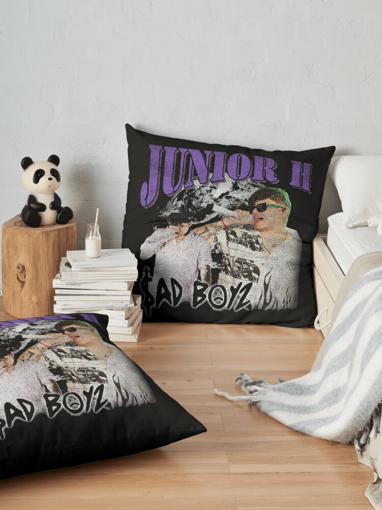 Junior H Sad Boyz Vintage Throw Pillow - Image 2